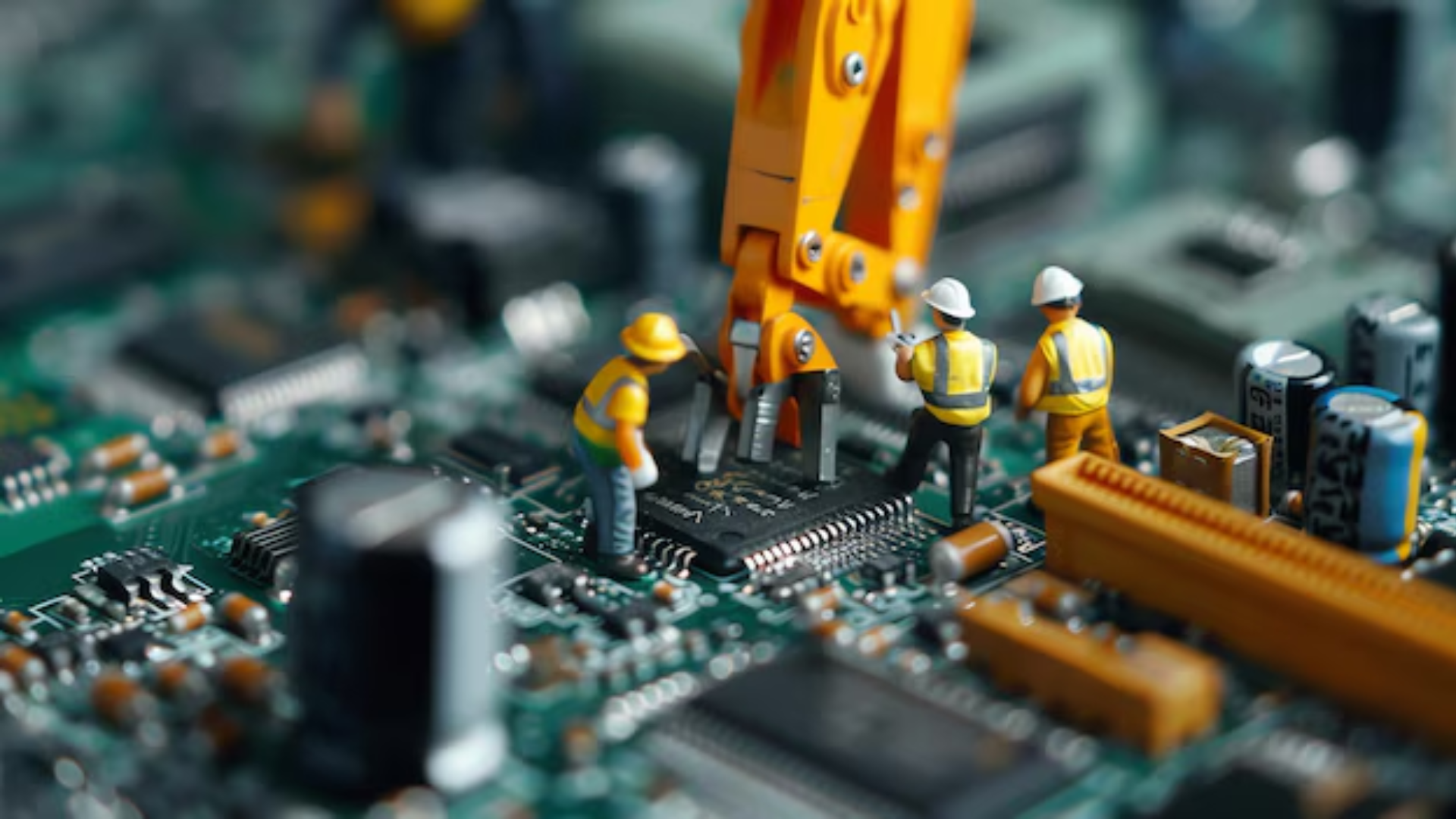 figurings working on a computer