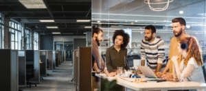 Empty Office vs Creative Team